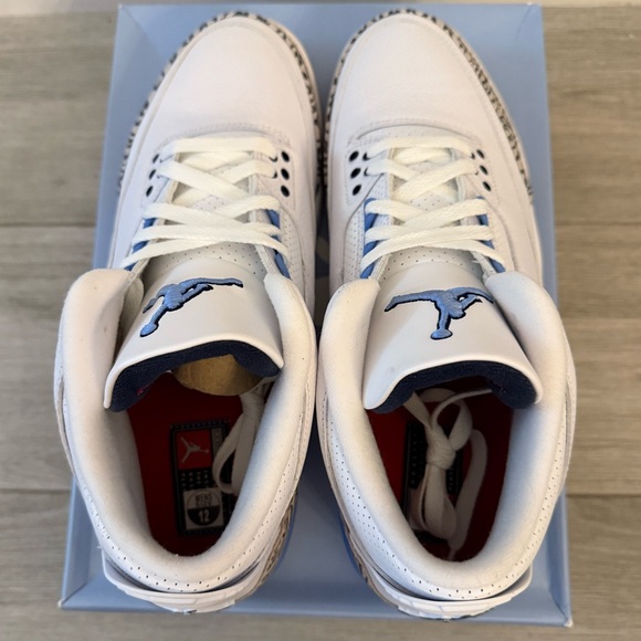 air jordan 3 unc retro white valor blue